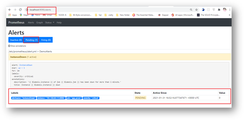 Alerting in Prometheus with AlertManager